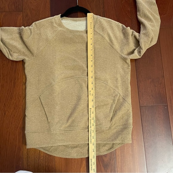 Lululemon Catch A Moment Crew Pullover Sweatshirt Brown Women's Size 6 B18 - Picture 7 of 10